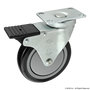 65-2334 | Deluxe Flange Mount Swivel Caster: 127.00mm with Brake - Image 1