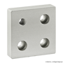 2136 | 10 Series 4 Hole - Offset Tap Base Plate: 2.00" x 2.00" with 5/16-18 Corner Tap - Image 1