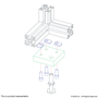 2136 | 10 Series 4 Hole - Offset Tap Base Plate: 2.00" x 2.00" with 5/16-18 Corner Tap - Image 3