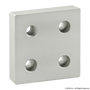 2141 | 15 Series 4 Hole - Offset Tap Base Plate: 3.00" x 3.00" with 1/2-13 Corner Tap - Image 1