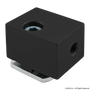 40-2425-Black | 40 Series Aluminum Panel Mount Block - Image 1