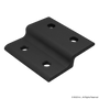 2497-Black | 10 Series Single Arm Wide Panel Retainer - Image 1