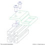 2493 | 10 Series Single Arm Wide Mesh Retainer - Image 3