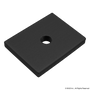 25-2492-Black | 25 Series Narrow Backing Plate - Image 1