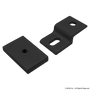 20-2491-Black | 20 Series Single Arm Narrow Mesh Retainer with Narrow Backing Plate - Image 1