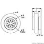 12018 | 45 Series Roller Wheel with Ball Bearing Hub - Image 2