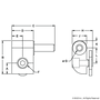 2093-Black | 15 Series Standard Lift-Off Hinge - Right Hand with Single Long Pin - Image 2