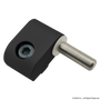 25-2073-Black | 25 Series Standard Lift-Off Hinge - Right Hand with Single Long Pin - Image 1