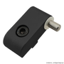 2095-Black | 15 Series Standard Lift-Off Hinge - Right Hand with Single Short Pin - Image 1