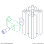 25-2075 | 25 Series Standard Lift-Off Hinge - Right Hand with Single Short Pin - Image 3