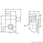 40-2095 | 40 Series Standard Lift-Off Hinge - Right Hand with Single Short Pin - Image 2