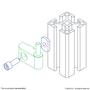 25-2074 | 25 Series Standard Lift-Off Hinge - Left Hand with Single Long Pin - Image 3