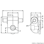 25-2078-Black | 25 Series Standard Lift-Off Hinge with Double Short Pins - Image 2