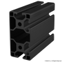 40-4084-Lite-Black-FB | T Slotted Aluminum Profiles | CPI Automation - Image 1