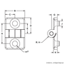 12074 | 20 Series 2 Hole - Standard Plastic Hinge - Image 2