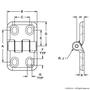 12254 | 15 & 40 Series 4 Hole - Horizontal Adjustment Plastic Hinge - Image 2