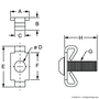 3891 | Standard End Fastener, M8 - Image 2