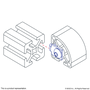 40-3389 | Single Tab End Fastener, M8 - Image 4