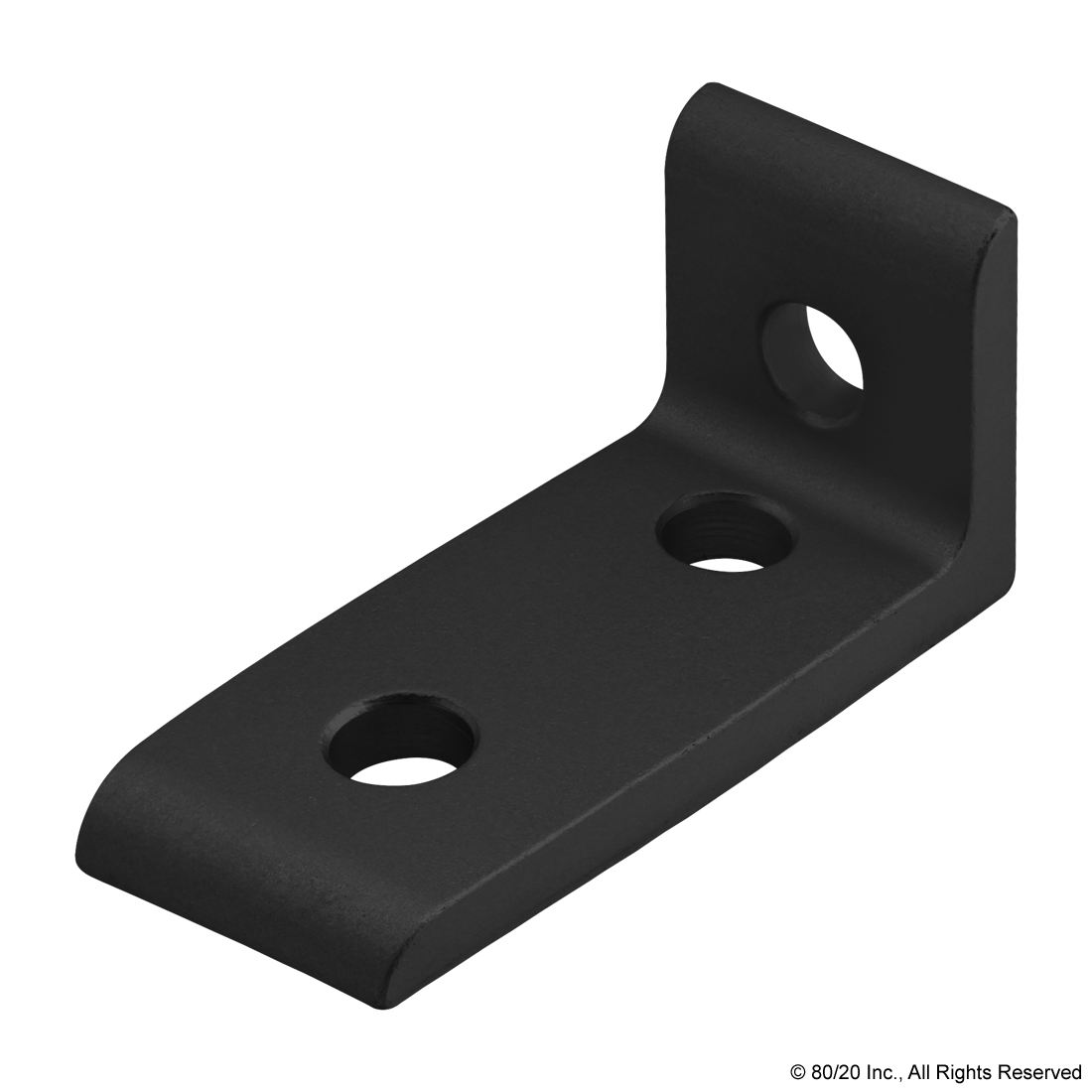 30-4376-Black | 30 Series 3 Hole - Inside Corner Bracket | CPI Automation