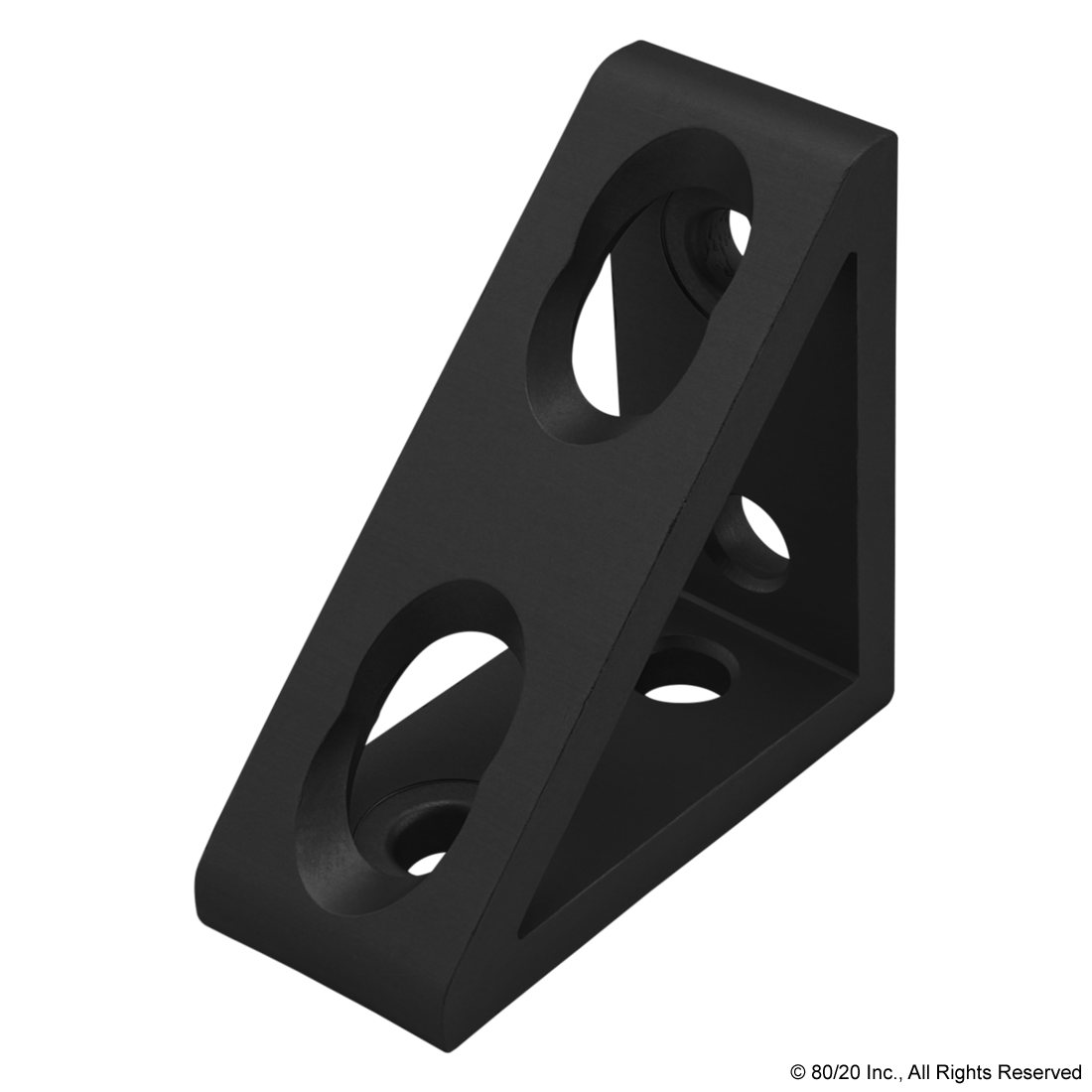 30-4336-Black | 30 Series 4 Hole - Tall Gusseted Inside Corner Bracket ...