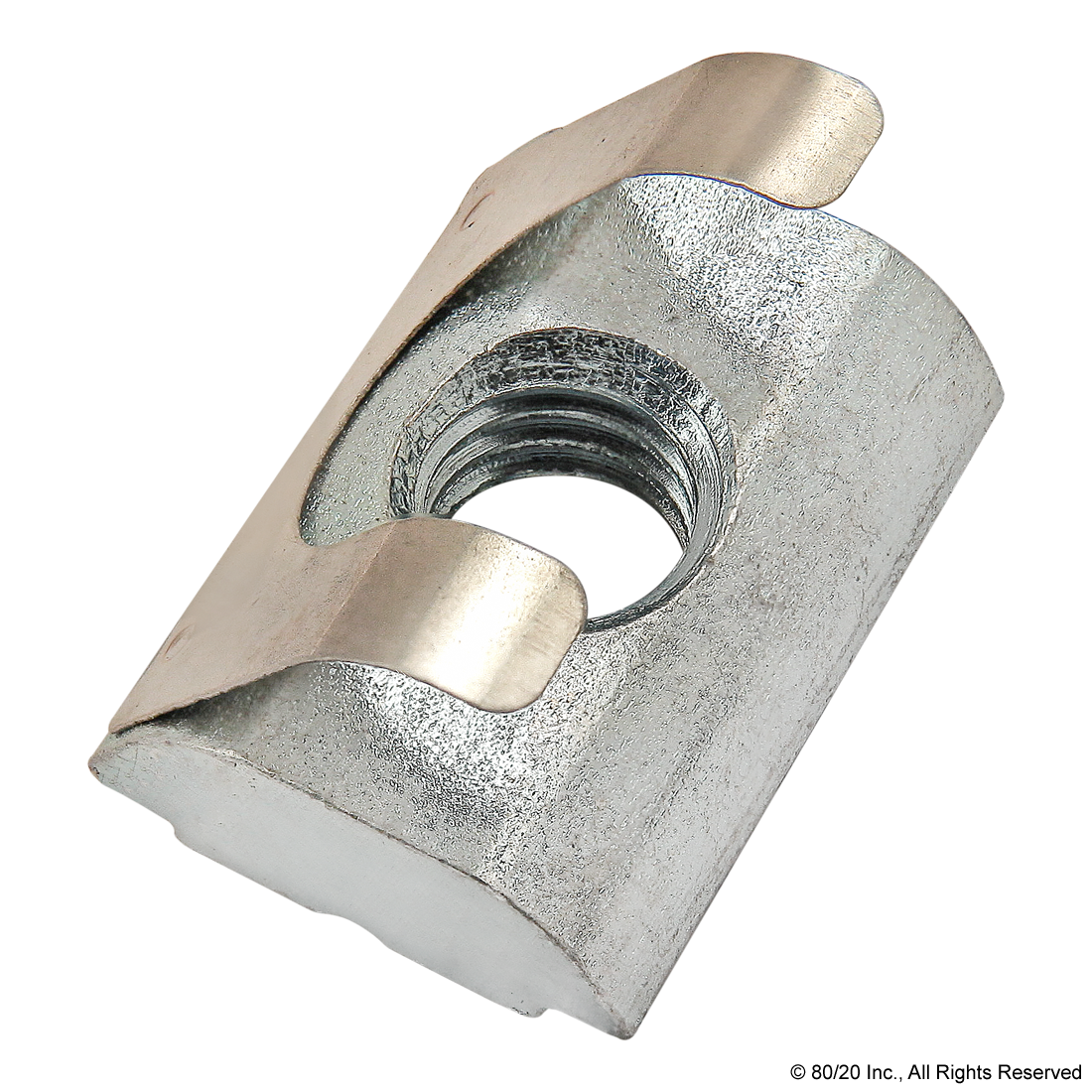 13093 M6 Short SelfAligning Rollin TNut with Spring Leaf CPI