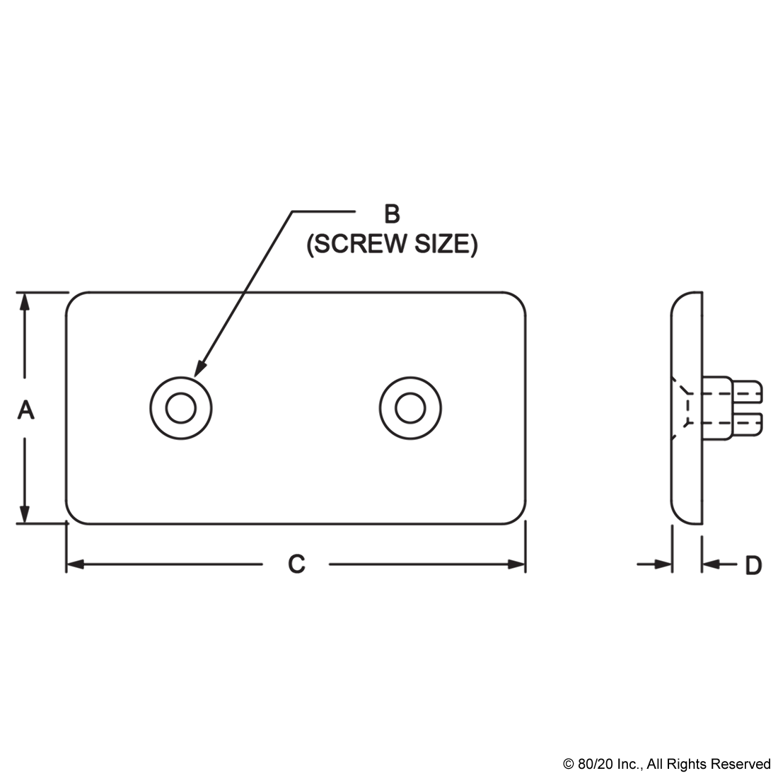 12279 | 30 Series Screw-On End Cap | CPI Automation