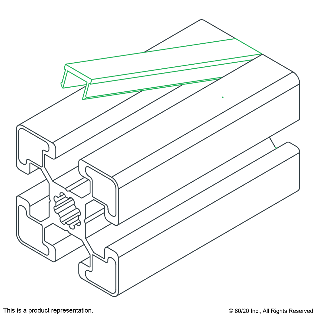 2113 10 Series Standard TSlot Cover CPI Automation