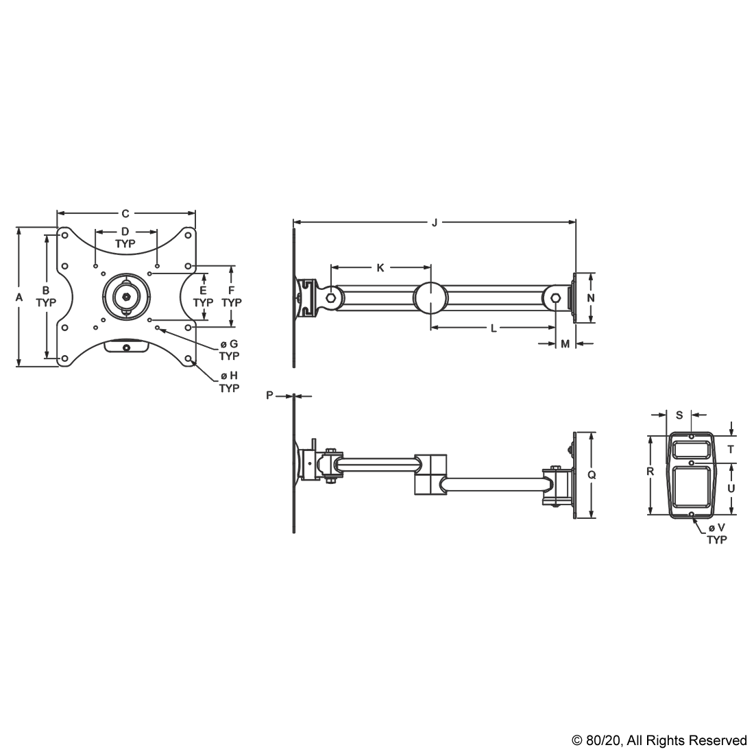 2288 HeavyDuty Monitor Mount CPI Automation