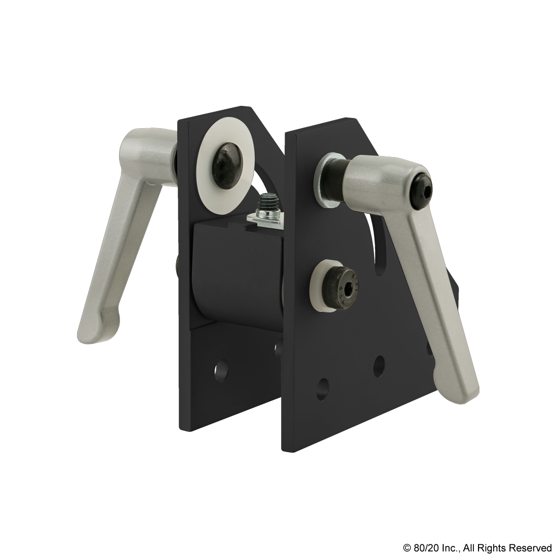 404317Black 40 Series 90 Degree Double Pivot Bracket Assembly with