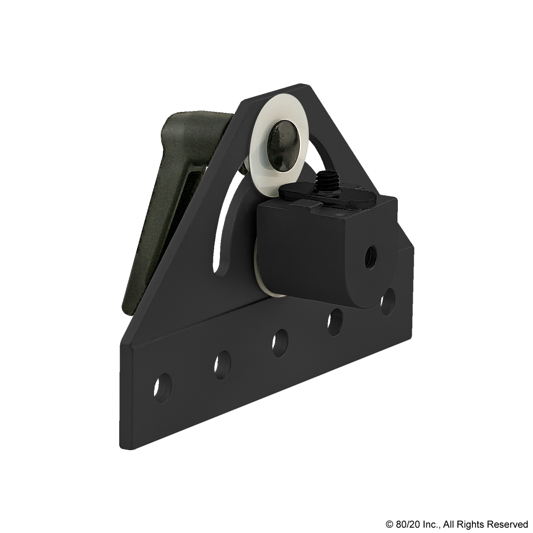 4051Black 10 Series 180 Degree Right Hand Pivot Bracket Assembly with "L" Handle CPI Automation