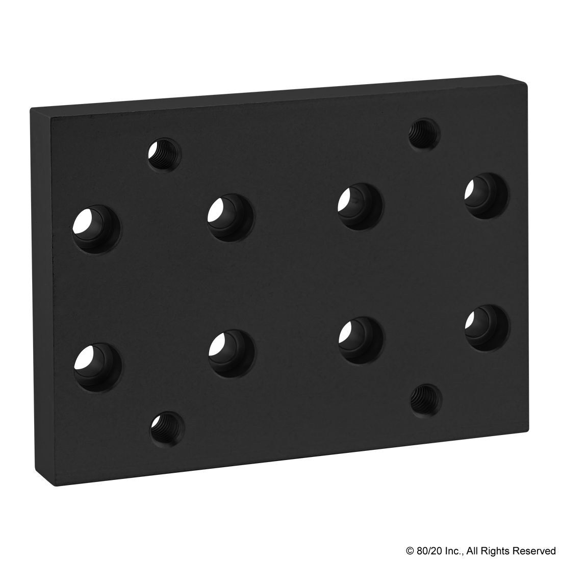 2147Black 15 Series HeavyDuty Flange Mount Caster Base Plate CPI Automation