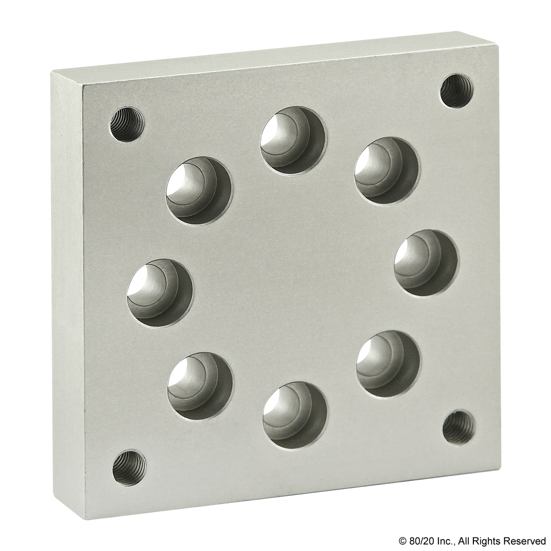 2408 15 Series Leveling Caster Base Plate CPI Automation