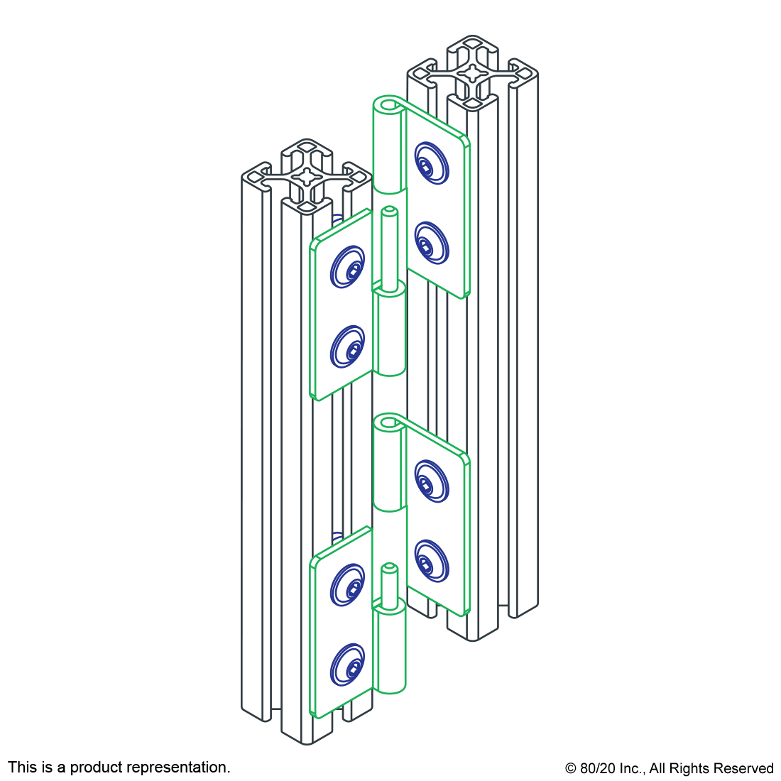 2836 15 Series Economy LiftOff Hinge Assembly Left Hinge CPI