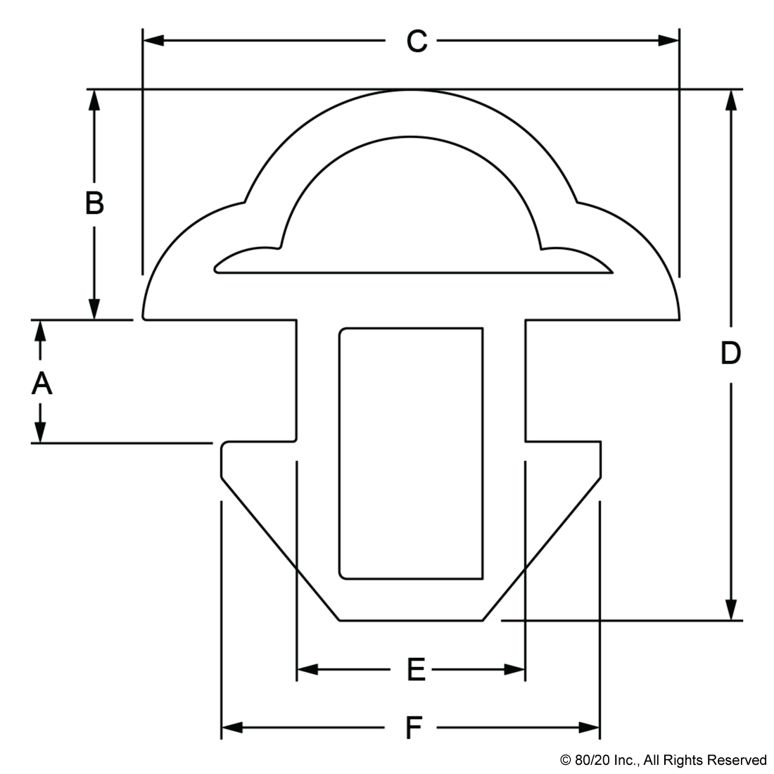 2829 15 & 40 Series Rubber Door Seal CPI Automation
