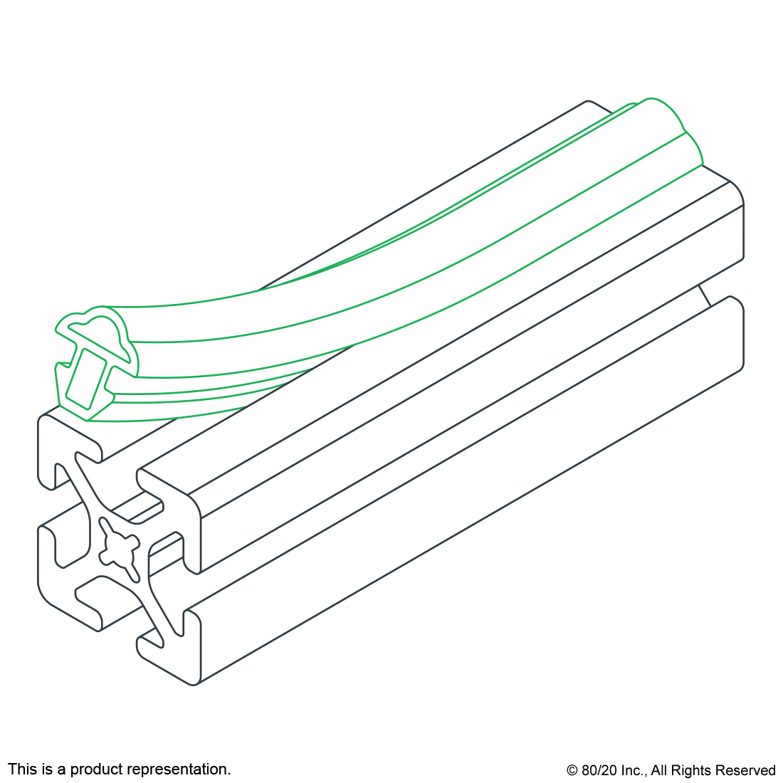 2829 15 & 40 Series Rubber Door Seal CPI Automation