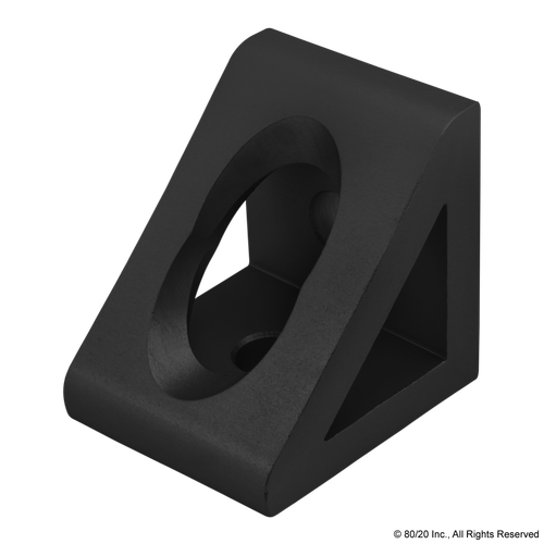 45-4332-Black | 45 Series 2 Hole - Gusseted Inside Corner Bracket | CPI ...