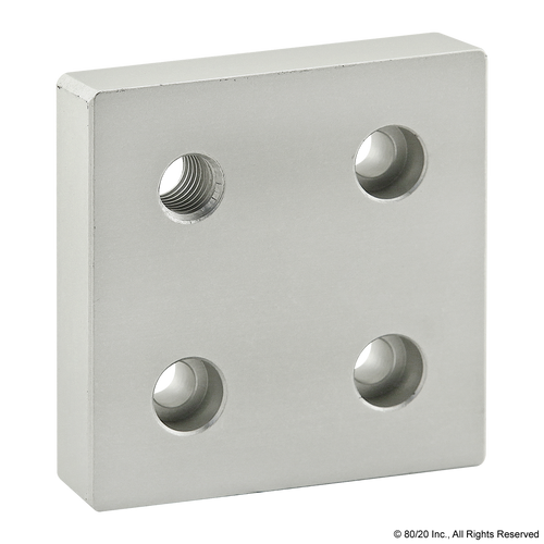2141 15 Series 4 Hole Offset Tap Base Plate 3.00" x 3.00" with 1/2