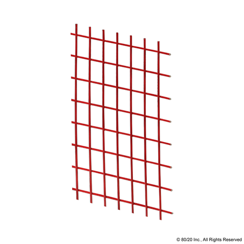 Red Mesh Panel 2467 | Wire Mesh Panel: .200