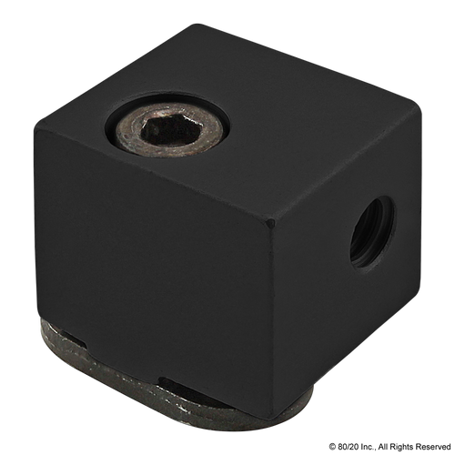 2427Black 10 Series Aluminum Panel Mount Block CPI Automation