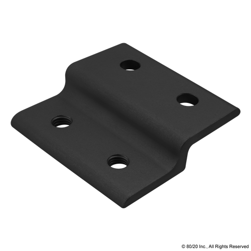 Flat Rectangular Retainer Plate 2497-Black | 10 Series Single Arm Wide Panel Retainer | CPI Automation