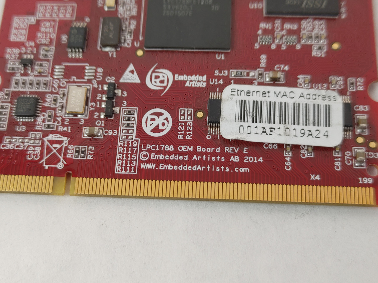 Embedded Artists LPC1788 SODIMM Cortex-M3 Microcontroller Module at TR ...