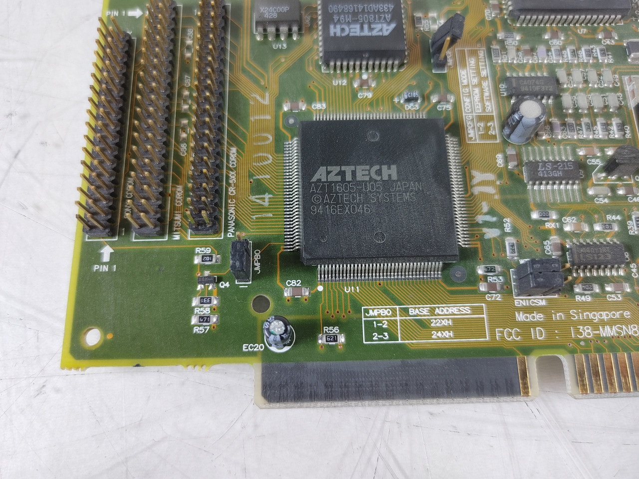 Vintage Aztech AZT-1605-U05 ISA Sound Galaxy Nova 16 Extra Sound Card ...
