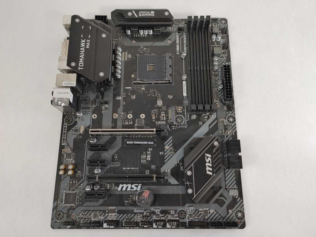 MSI B450 TOMAHAWK MAX AMD Socket AM4 DDR4 Desktop Motherboard at