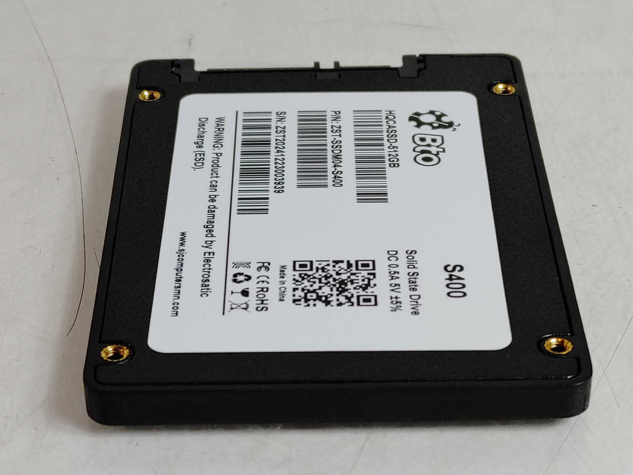 Bto S400 HQCASSD-512GB 512 GB SATA III 2.5 in Solid State Drive at