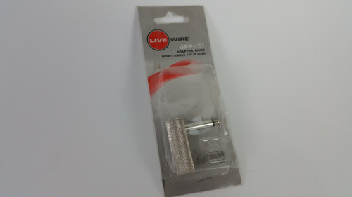 New Live Wire GPP-151 1/4" Female To 1/4" Male Angle Adaptor