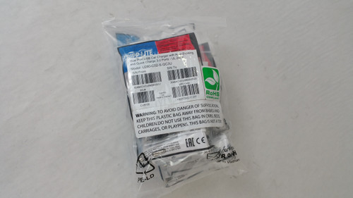 New Tripp-Lite U280-C02-S-QC3U 10 Pack Of Dual Port USB Car Charger