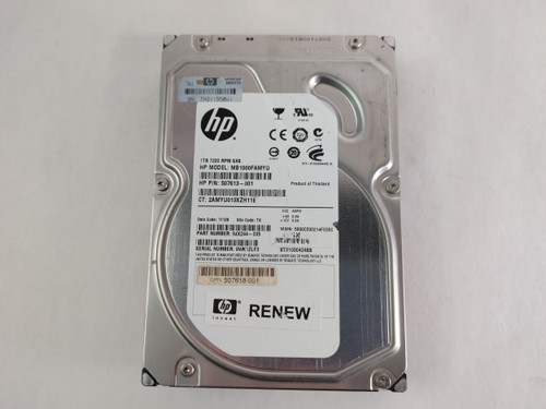 Lot of 2 Seagate HP Constellation ST31000424SS 1 TB 3.5" SAS 2 Enterprise Drive