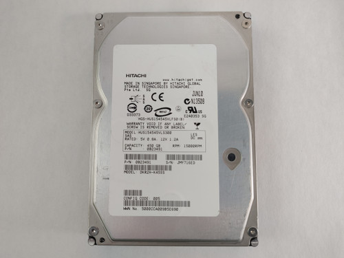 Lot of 2 Hitachi HUS154545VLS300 450 GB 3.5" SAS Enterprise Hard Drive