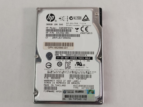 Lot of 5 Hitachi HP C10K300 HUC103030CSS600 300 GB 2.5" SAS 2 Enterprise Drive