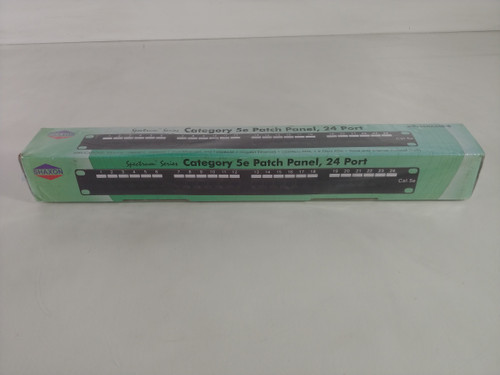 New Shaxon MP155HA248-B Spectrum Series Cat 5e Patch Panel 24-Port